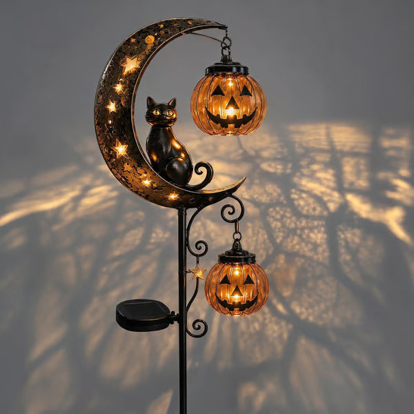 π Halloween Early Bird Sale | 49% OFF Pumpkin Moon Garden Stake Light