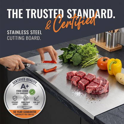 ✨ Stainless Steel Cutting Board – Hygienic, Durable & Easy-Clean Kitchen Prep