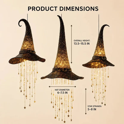 🔮 Lighted Witch Hat Hanging Chime Where Halloween Magic Meets Enchanted Glow