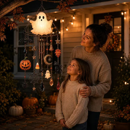 👻 Haunted Glow Ghost Wind Chime