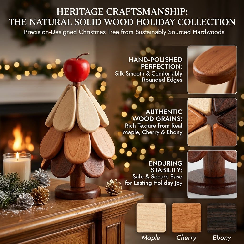 🌲Natural Wooden Tree Trivets for Hot Dishes