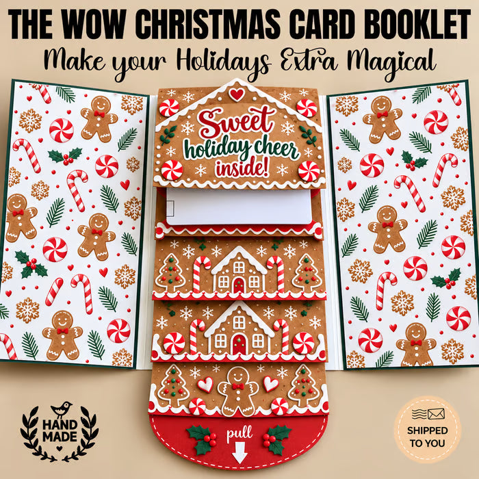 2026 New🎅 Waterfall Christmas Gift Card Booklet