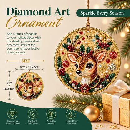 Christmas Craft Favorite — 6-Piece DIY Diamond Painting Ornament Kit